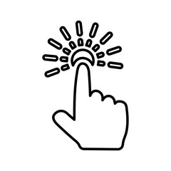 Obraz premium Mouse, cursor, click, device line icon. Outline vector.