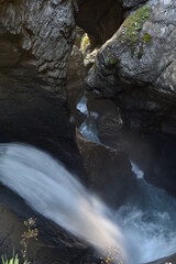 Cascades and Waterfalls inside a Cave