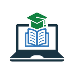 Reading, study, online, education, read icon. Editable vector graphics.