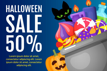 Halloween banners design. Vector illustration