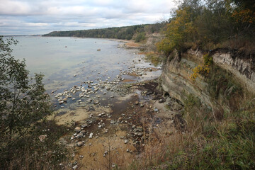The Baltic Sea coast in autumn