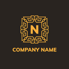 Abstract universal logo design template for business. Vector illustration