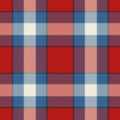 Red and Blue traditional checkered checkered seamless patterned background