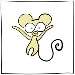 Cool monkey. Vector image of a monkey.