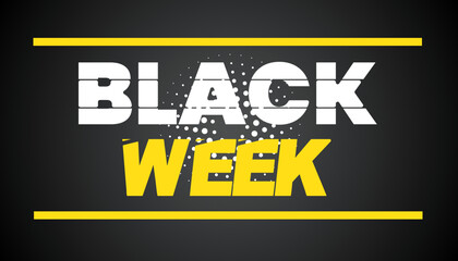 Fototapeta premium black week banner