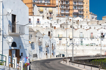 Old town in Monte Sant Angelo, Puglia, Italy