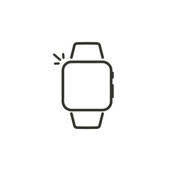 Smartwatch icon for watch and monitor health.