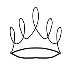 set of black vector crowns