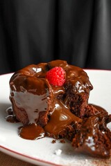 chocolate cake on a plate