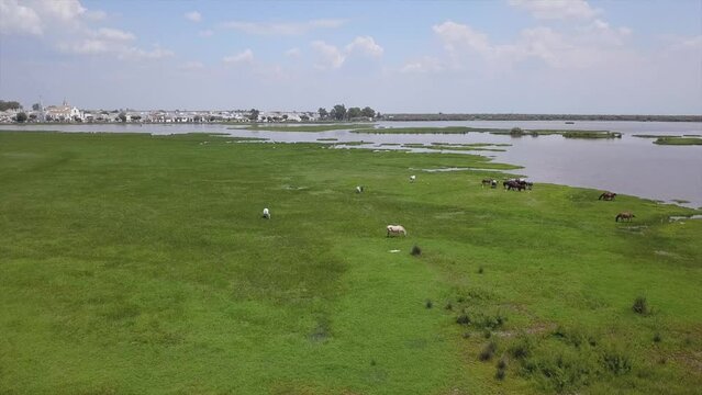 Luftaufnahme El Rocio Spanien