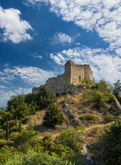 Fototapeta na wymiar Castle ruins, Gigondas, departement Vaucluse, Provence, France