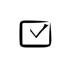 Vector collection of hand drawn check (V)