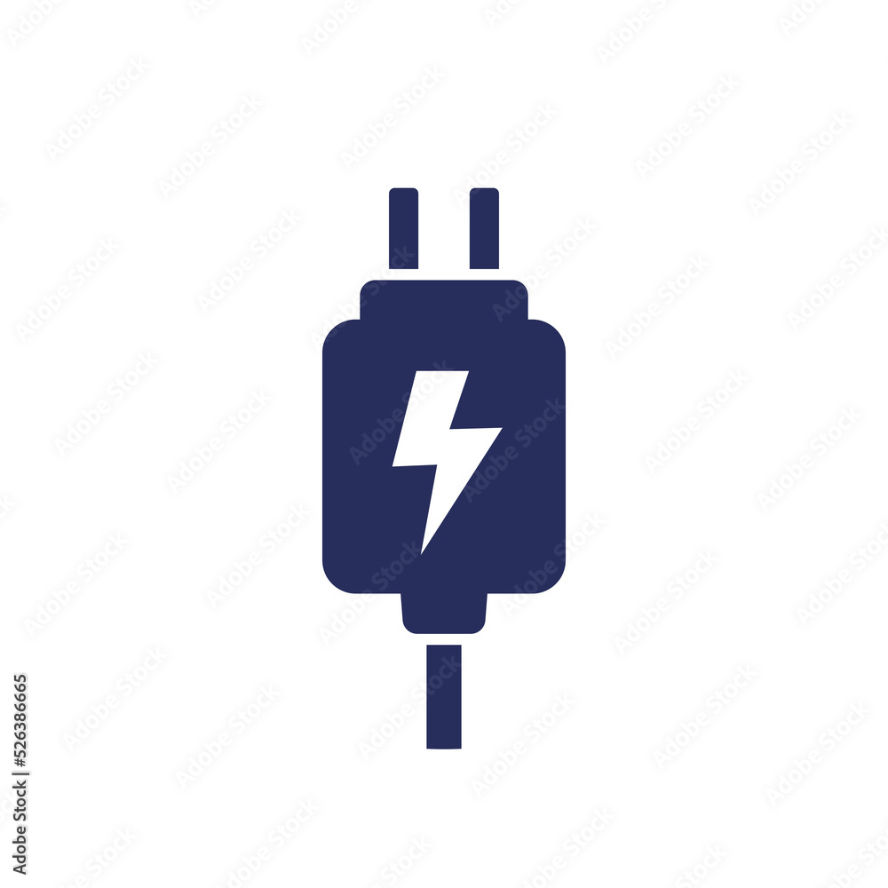 Poster Mobile charger icon, vector sign