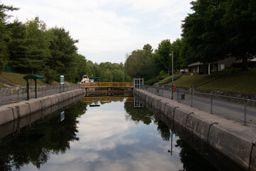 Fototapeta na wymiar Trent Severn Waterway Lock 42 - Couchiching