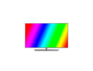 multi colored screen smart tv, lcd,wide screen 16:9