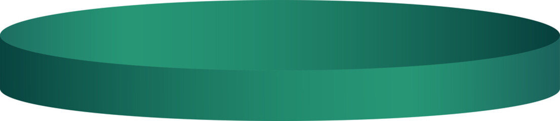 Obraz premium Elegant Green Plain Podium 1 Stage Perfect For Element Design Advertising or Social Media Promotion