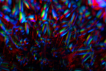 Colorful light trails with motion blur effect. defocused