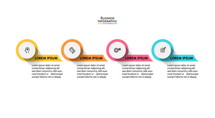 Fototapeta premium Business data visualization. timeline infographic icons designed for abstract background template milestone element modern diagram process technology digital marketing data presentation chart Vector