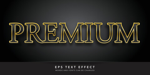 premium 3d editable text effect