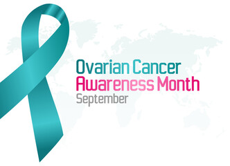 vector graphic of ovarian cancer awareness month good for ovarian cancer awareness month celebration. flat design. flyer design.flat illustration. - obrazy, fototapety, plakaty