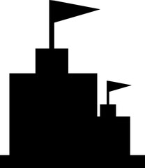 vector temple icon illustration on white background..eps