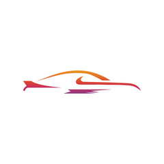 Obraz na płótnie Canvas auto car logo simple design illustration vector