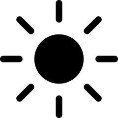 Sun Summer Icon Vector Design Illustration on white background..eps