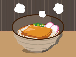 きつねうどん　背景あり　4:3