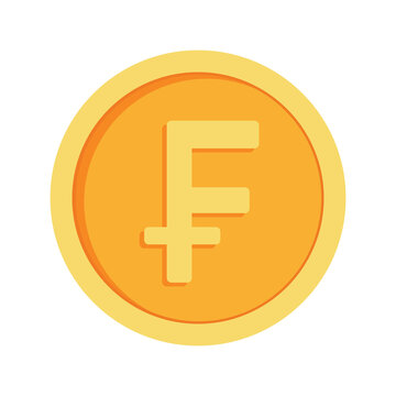 recommend clip art: Swiss Franc Coin Icon Clipart for Business and Finance Money in Animated Elements Vector Illustration