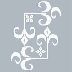 ethnic pattern on indigo background	