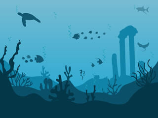 background with fishes