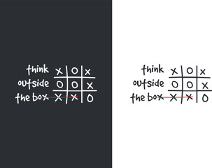 Think outside the box t-shirt Design