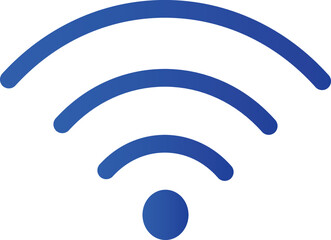 Blue WiFi Icon Vector Illustration 