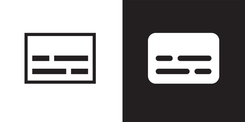 Obraz premium Subtitle on off outline and solid style icon design vector. Close caption symbol illustration. 