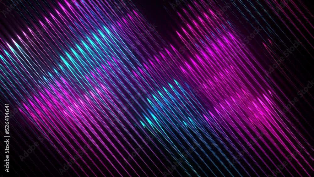 Poster diagonal pink blue glow wave light streaks motion background. abstract technology background with lo