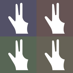 set of hand gestures