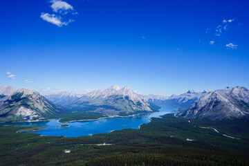 snow covered mountains