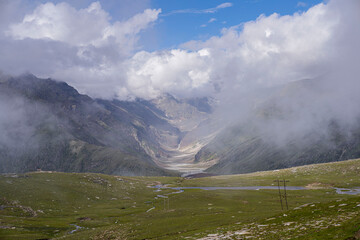 landscape with clouds in Manali India