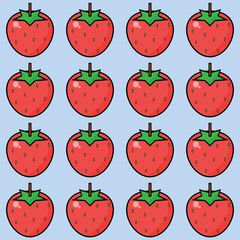 pattern with tomatoes