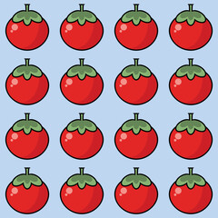 set of red apples