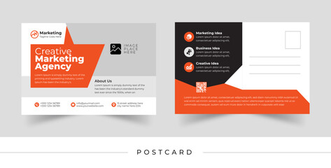 Corporate Postcard Layout Design Template
