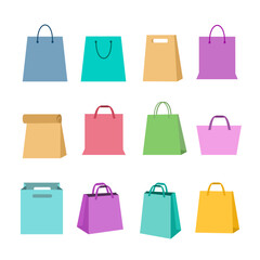 set of shopping bags