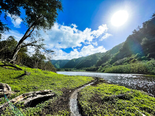 river in the mountains