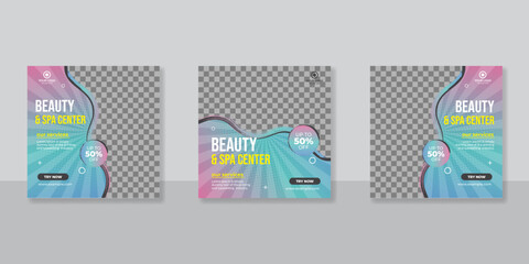 Beauty Spa salon Social Media Post Design