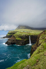 Mulafossur Waterfall, Faroe Island