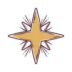 golden star astrology symbol