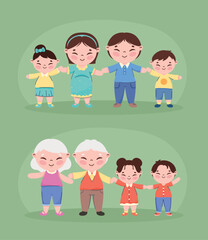 korean family eight members