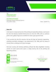 Modern letterhead Design template