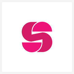 Creative letter S logo design template