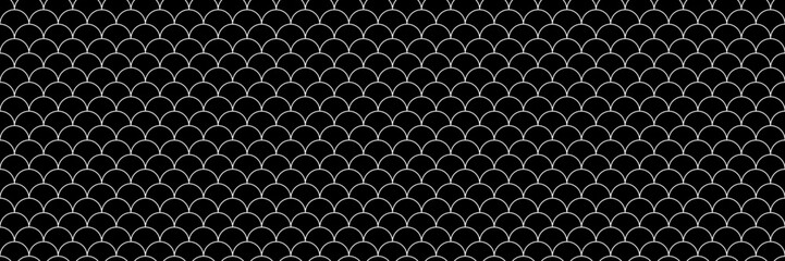 silhouette fish scale seamless pattern vector